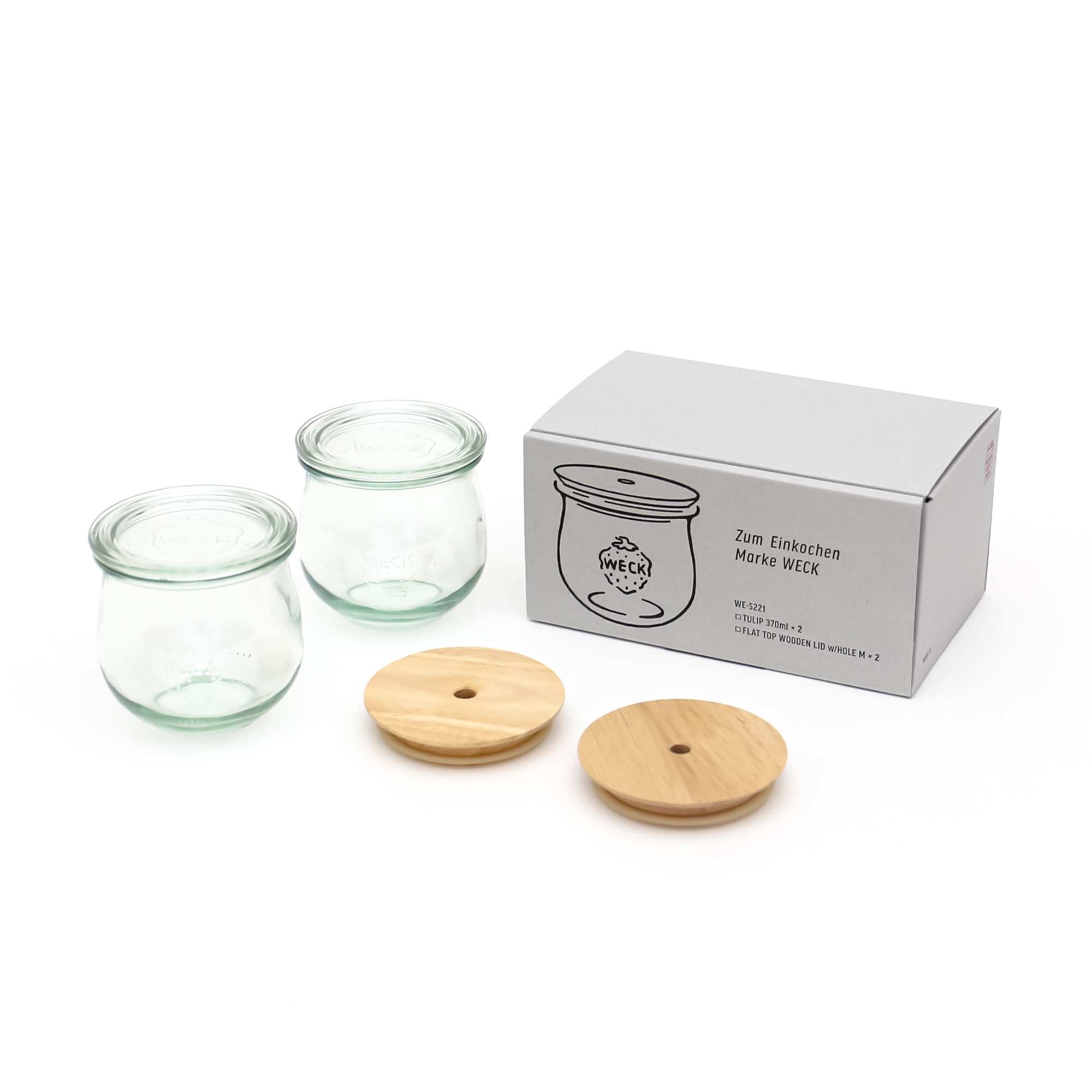 WECK GIFTBOX [DRINK BOTTLE_ TULIP370ml SET]