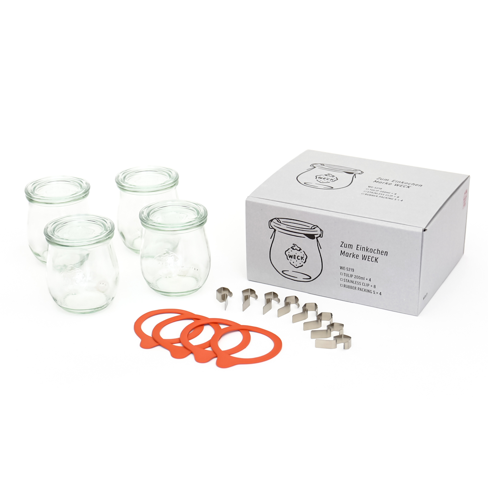 WECK GIFTBOX [TULIP200ml x4 SET]