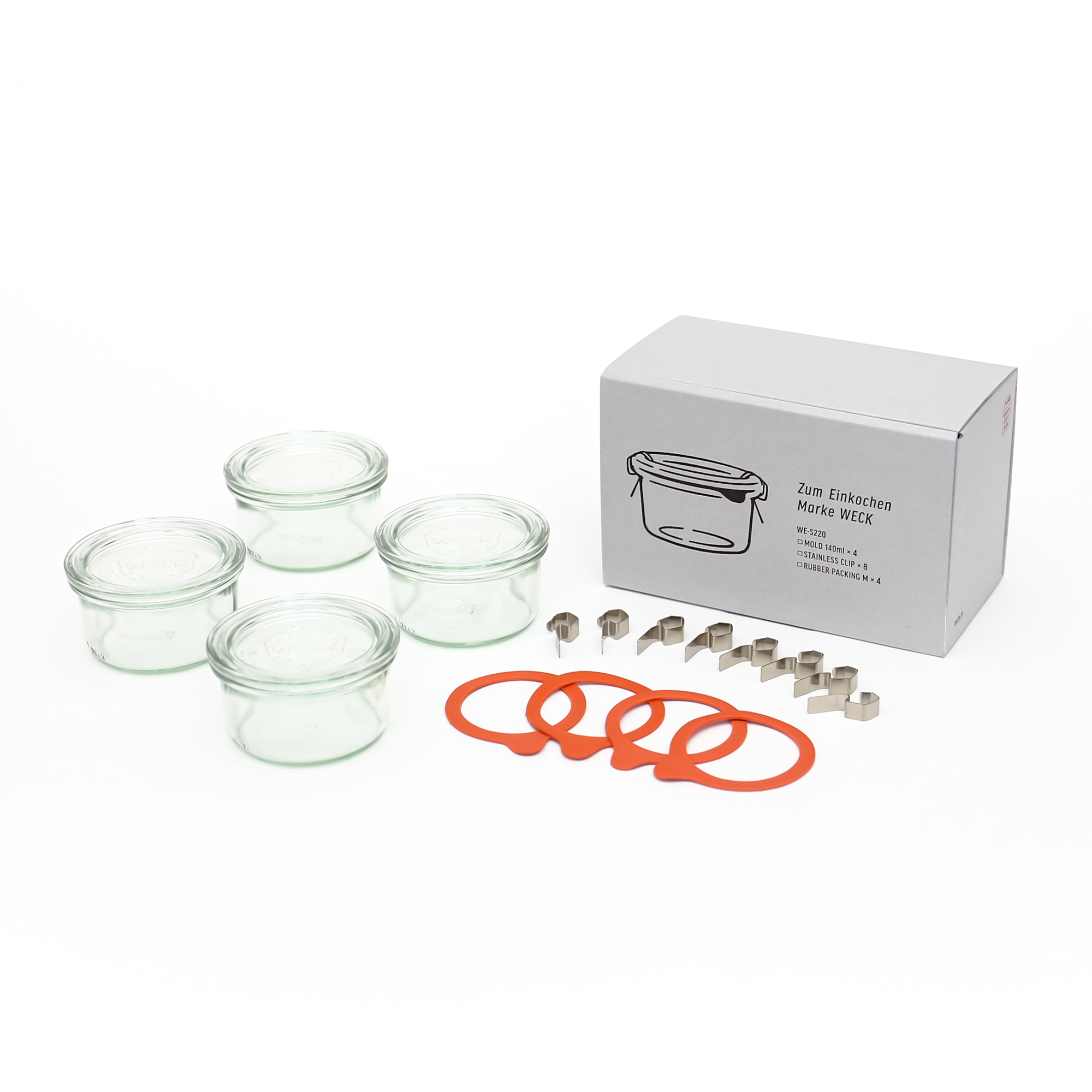 WECK GIFTBOX [MOLD 140ml x4 SET]